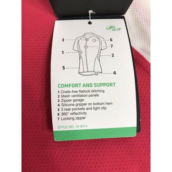 Women's Performance Bicycle Elite Cycling Top Large Shirt With Pockets New NWT - Picture 6 of 8